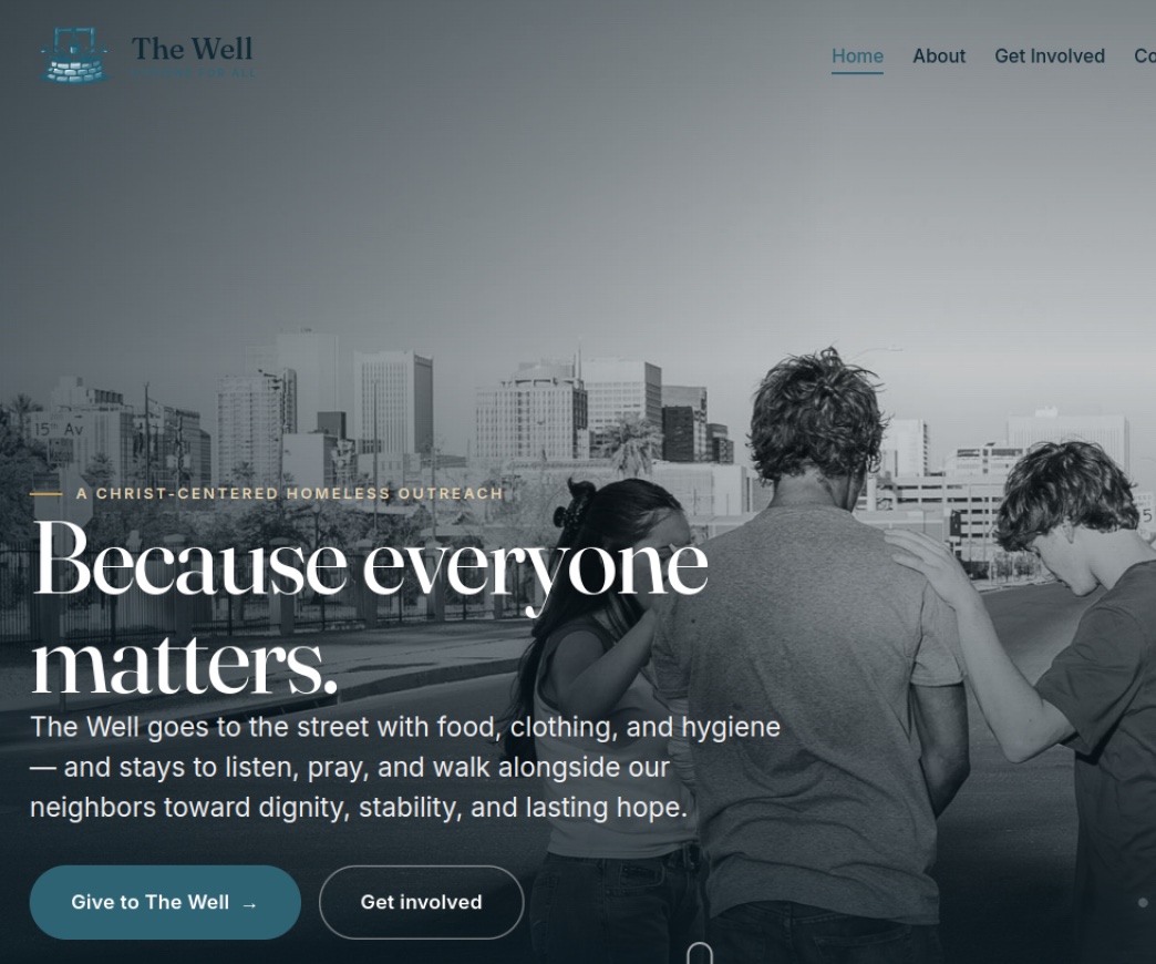 The Well homepage